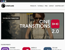 Tablet Screenshot of cineflare.com